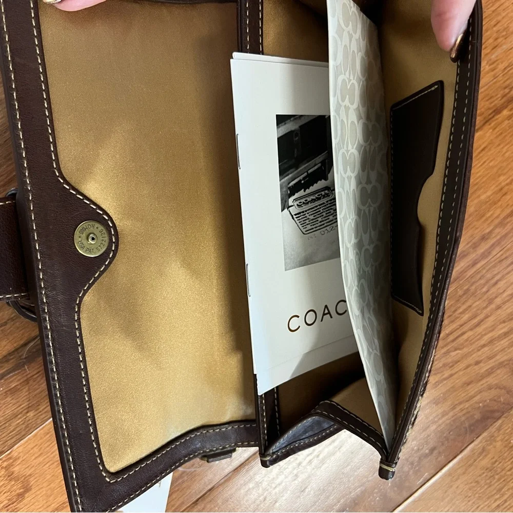 Coach Lavender and Leopard Print Wristlet - Picture 3 of 3
